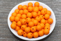 12mm Matte Orange Acrylic Gumball Beads
