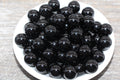 14mm Black Acrylic Gumball Beads