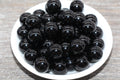 16mm Black Acrylic Gumball Beads
