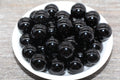 18mm Black Acrylic Gumball Beads
