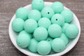 20mm Mint Green Acrylic Gumball Beads
