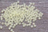4mm Light Yellow Round Beads, Translucent Yellow Round Gumball Beads, Round Spacer Beads, Bubblegum Beads, Plastic Round Smooth Bead #1636