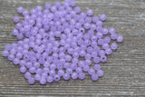 4mm Purple Round Beads, Translucent Purple Round Gumball Beads, Round Spacer Beads, Bubblegum Beads, Plastic Round Smooth Bead #1637