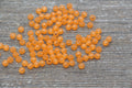 4mm Orange Acrylic Spacer Beads