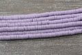 8mm dusty lilac heishi beads for bracelets and DIY jewelry