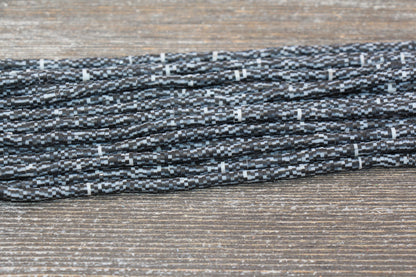 4mm Black with White Speckled Heishi Beads, Mix Color Polymer Clay Disc Beads, African Disc Beads, Vinyl Heishi, 16 inch Strand #264