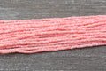 4mm orange speckled heishi beads for bracelets and DIY jewelry