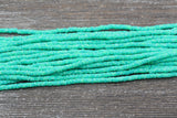 4mm green speckled heishi beads for bracelets and DIY jewelry