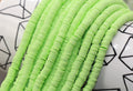 6mm green heishi beads for bracelets and DIY jewelry