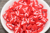 9mm strawberry polymer clay beads, fruit clay charms for bracelets