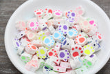 9mm paw print polymer clay beads, animal clay charms for bracelets 2