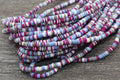 4mm multicolored heishi beads for bracelets and DIY jewelry