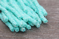 6mm blue speckled flower shape heishi beads for bracelets and DIY jewelry