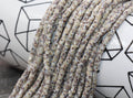 4mm brown speckled heishi beads for bracelets and DIY jewelry