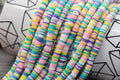 6mm unicorn color heishi beads for bracelets and DIY jewelry