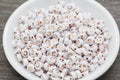 7mm Rose Gold C A-Z Acrylic Letter Beads