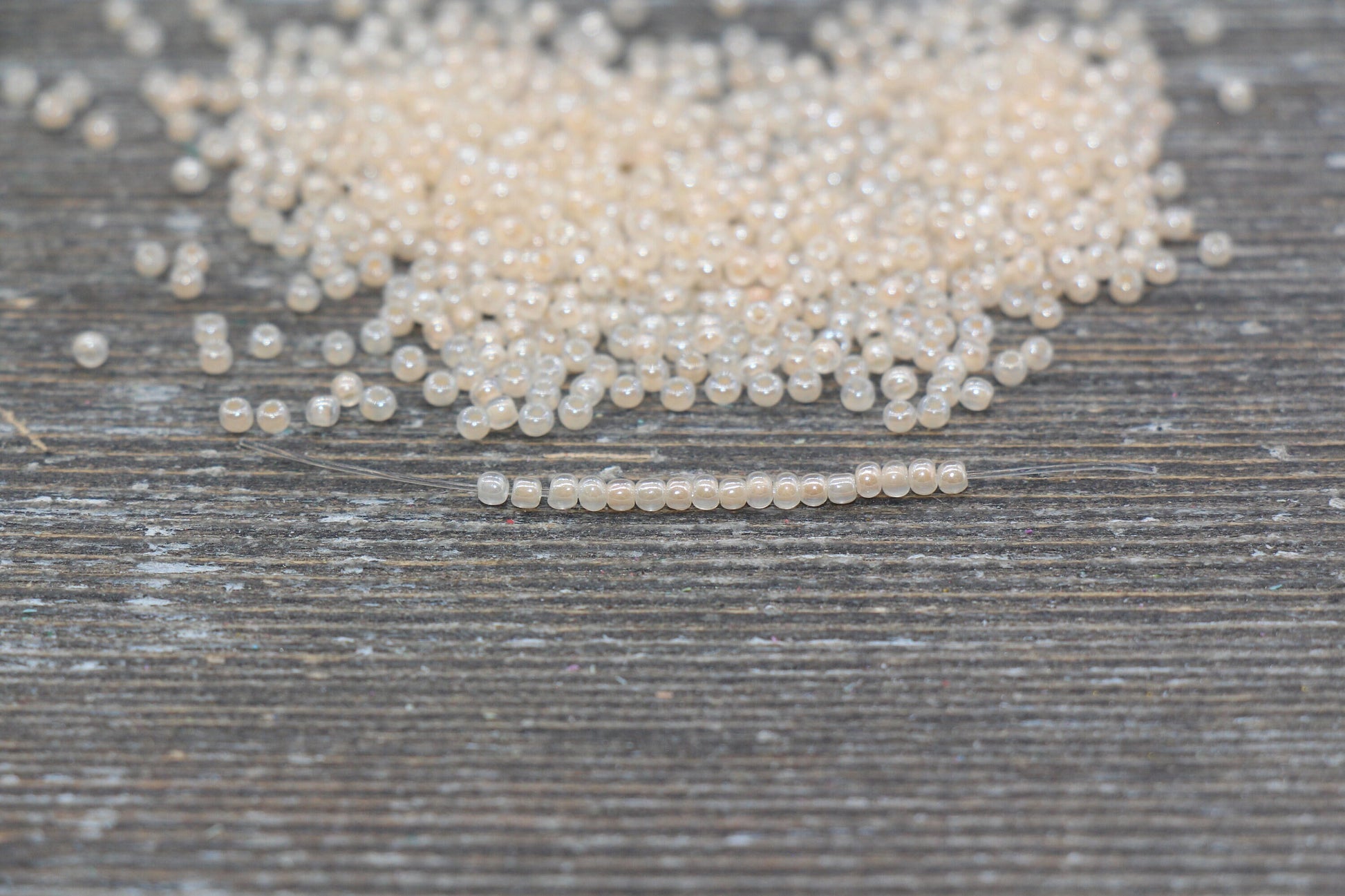 orange 2 mm (12/0) Translucent glass seed beads mix, rocaille rounds 