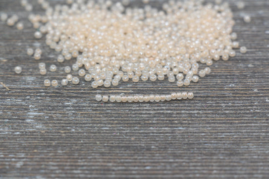 orange 2 mm (12/0) Translucent glass seed beads mix, rocaille rounds 