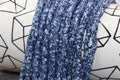 4mm blue with white dots speckled heishi beads for bracelets and DIY jewelry