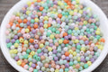 4mm Matte Multicolor Acrylic Spacer Beads