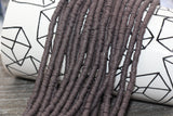 4mm chocolate brown heishi beads for bracelets and DIY jewelry