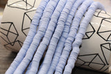 8mm blue lilac heishi beads for bracelets and DIY jewelry