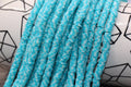 6mm blue speckled heishi beads for bracelets and DIY jewelry