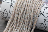 4mm speckled heishi beads for bracelets and DIY jewelry