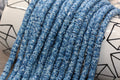 6mm blue speckled heishi beads for bracelets and DIY jewelry