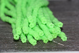 6mm green flower shape yellow heishi beads for bracelets and DIY jewelry