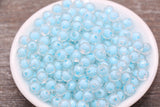 8mm Blue Faceted Acrylic Beads