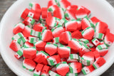 10mm peach polymer clay beads, fruit clay charms for bracelets 2
