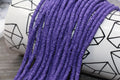 4mm purple with white speckled heishi beads for bracelets and DIY jewelry