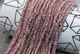 4mm brown with purple speckled heishi beads for bracelets and DIY jewelry