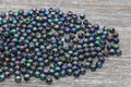 4mm Black AB Acrylic Spacer Beads