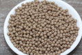 4mm Matte Taupe Acrylic Spacer Beads