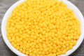 4mm Matte Golden Yellow Acrylic Spacer Beads