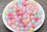 10mm Multicolor Mix Faceted Acrylic Beads