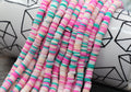 6mm multicolor heishi beads for bracelets and DIY jewelry