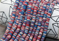 6mm multicolor heishi beads for bracelets and DIY jewelry
