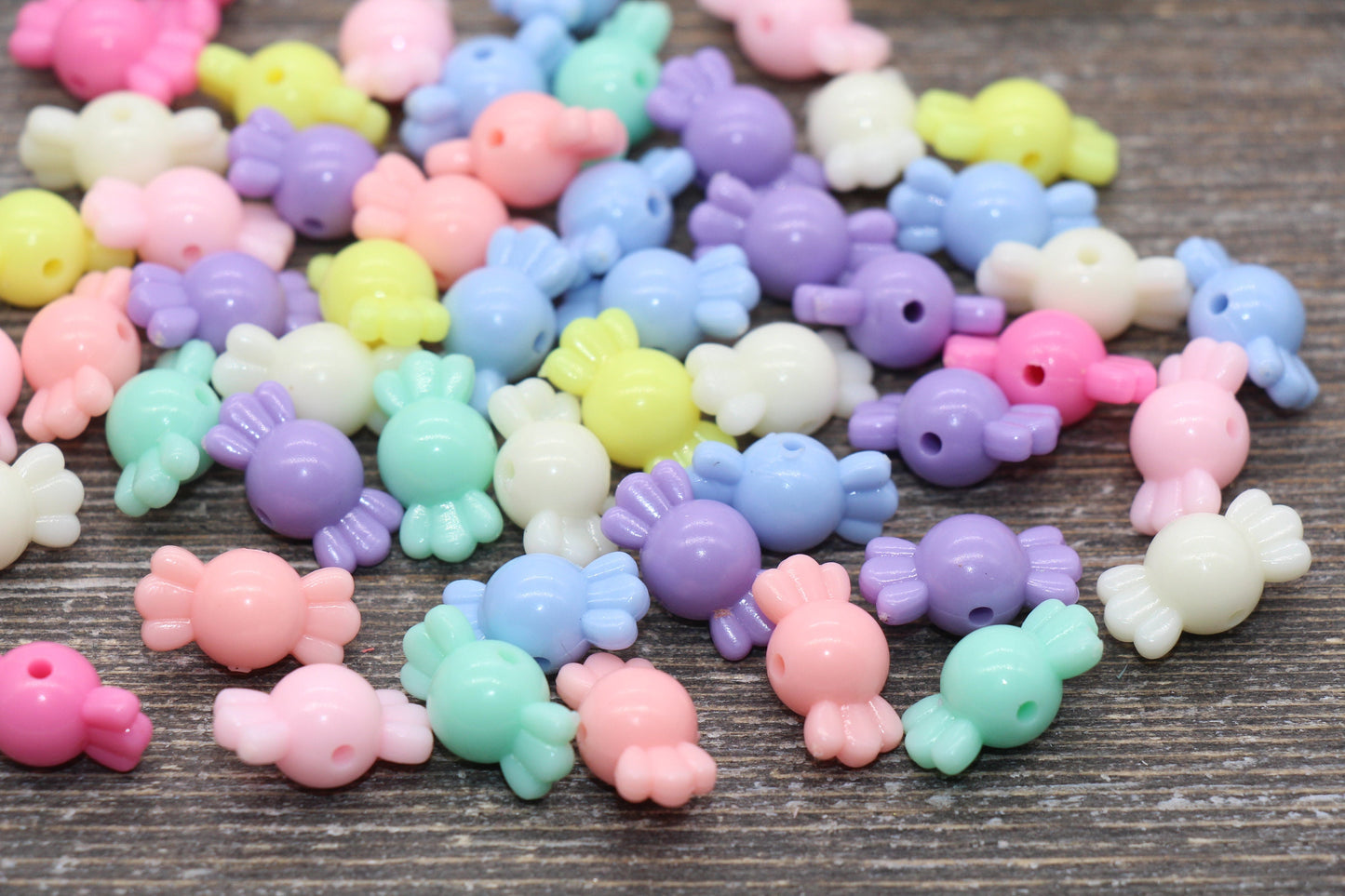 Multicolored Candy Beads, Mix Color Candy Beads, Acrylic Candy Beads, Bracelet Beads, #378