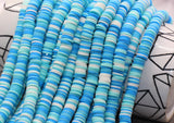 8mm multicolored heishi beads for bracelets and DIY jewelry