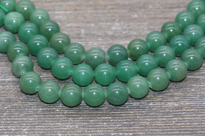Aventurine Beads, Natural Gemstone Round Beads, Sizes 4mm 6mm 8mm 10mm 12mm, Full Strand 15.5 inch, #96