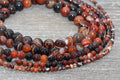 black brown dream agate beads, stone beads for bracelets