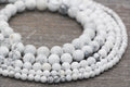 white howlite beads, stone beads for bracelets