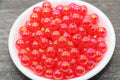 10mm Jelly Red AB Acrylic Gumball Beads