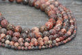 leopard skin jasper beads, stone beads for bracelets