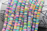 8mm multicolored heishi beads for bracelets and DIY jewelry