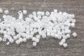 4mm white square glass beads for beadwork
