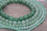 Aventurine Beads, Natural Gemstone Round Beads, Sizes 4mm 6mm 8mm 10mm 12mm, Full Strand 15.5 inch, #96